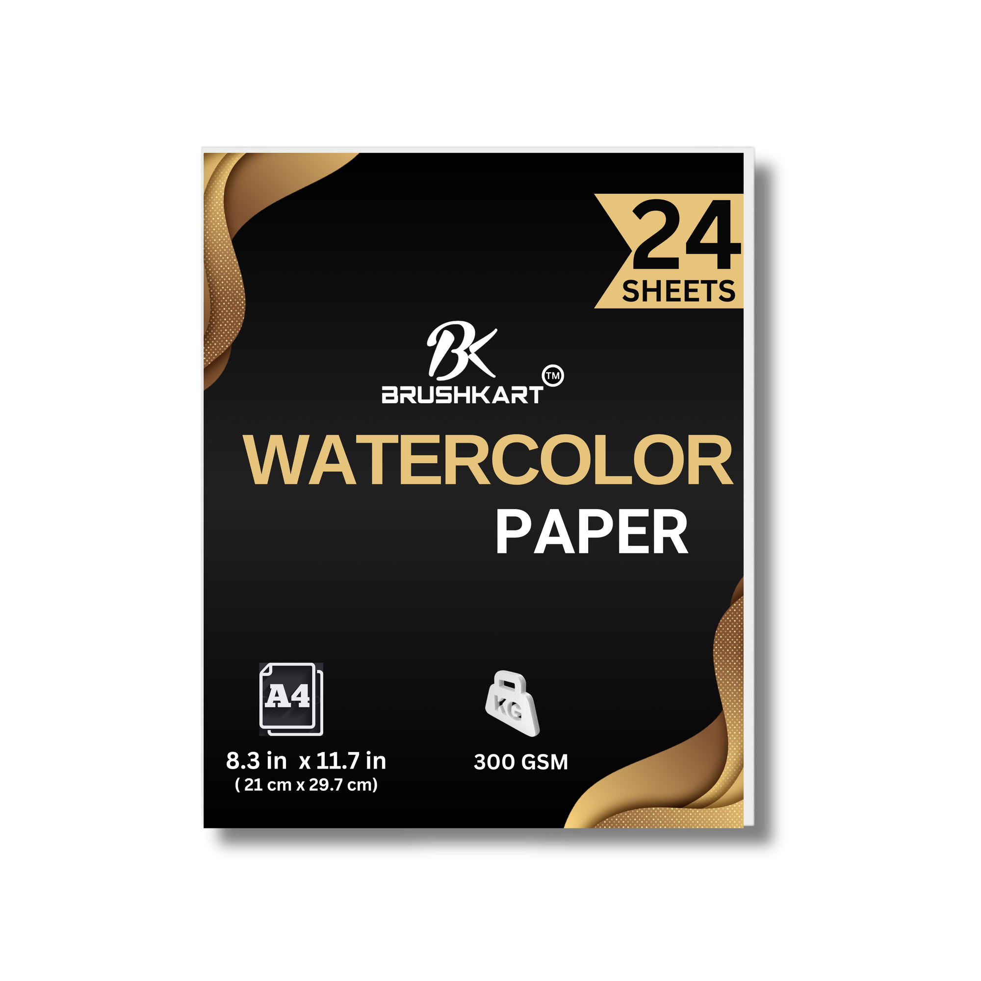 300 GSM Watercolor Papers 12sheets A4 Size