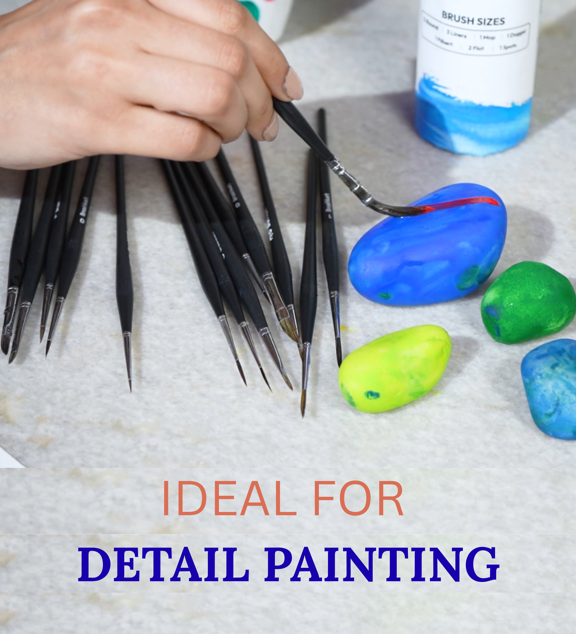 14 pcs Miniature Art Brush Set for Precision & Detail Painting