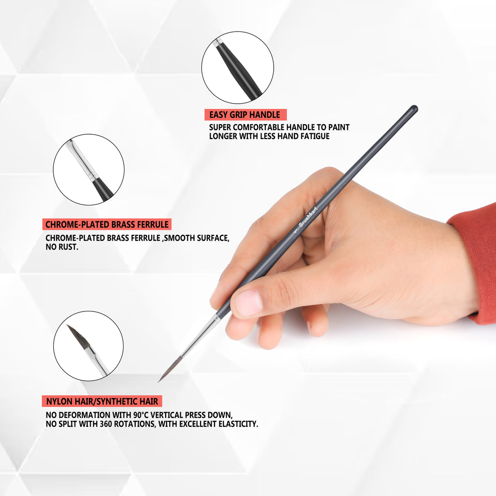 14 pcs Miniature Art Brush Set for Precision & Detail Painting