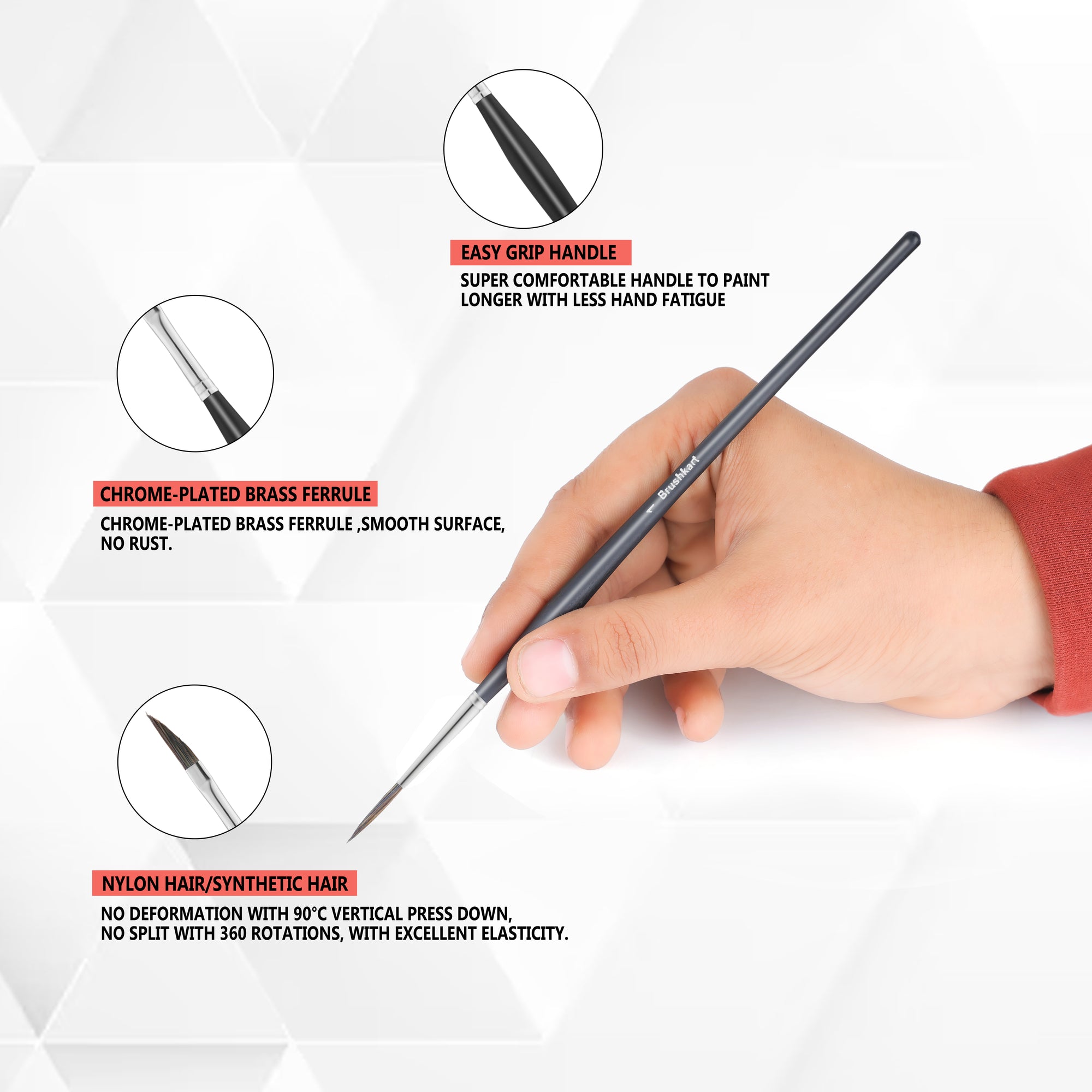 14 pcs Miniature Art Brush Set for Precision & Detail Painting