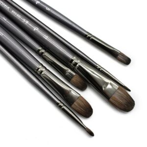 6 pcs filbert brush set