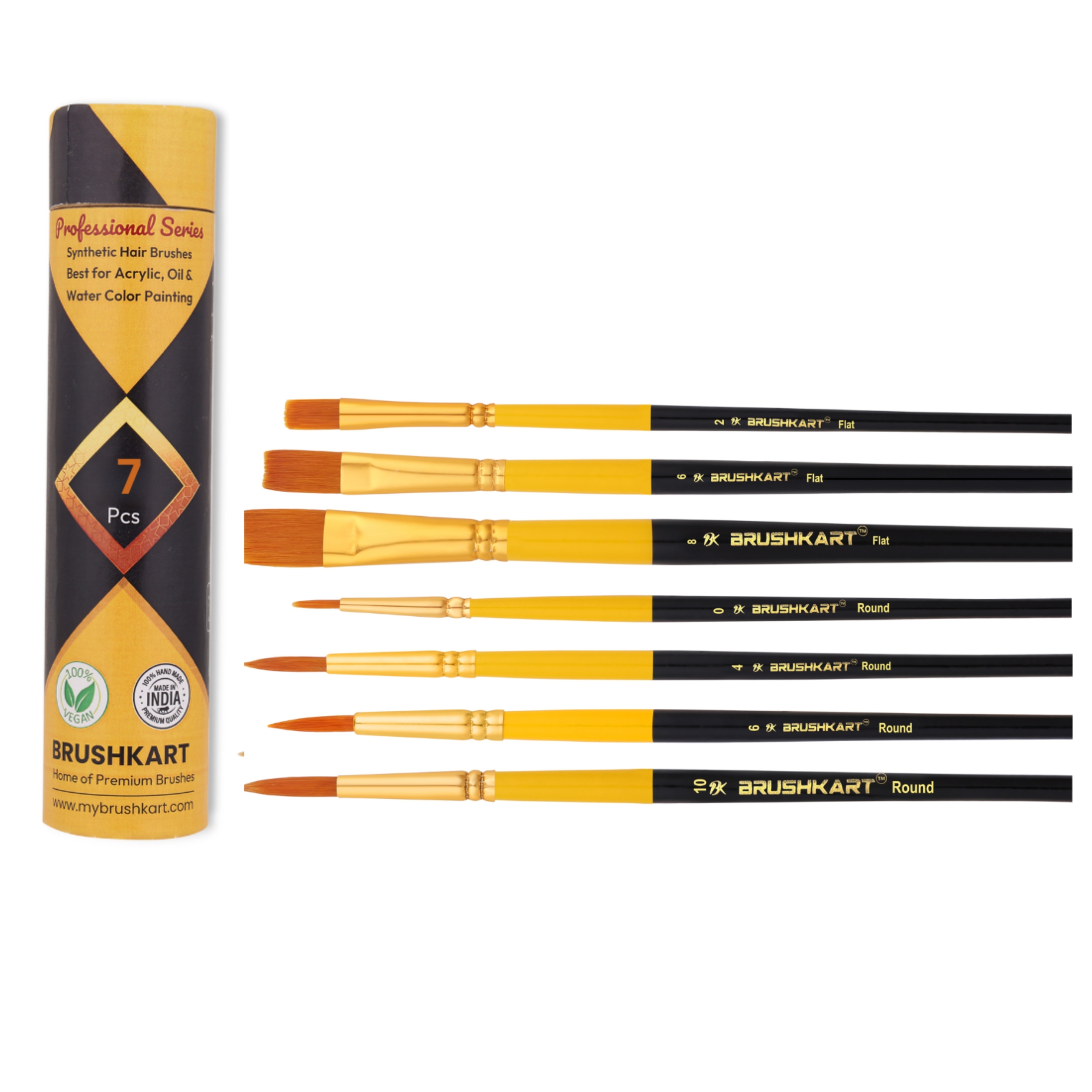 Professional series paint brush set of 7 pcs