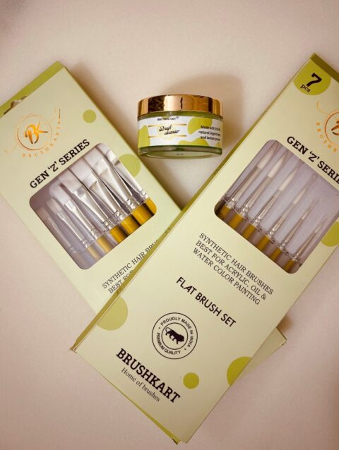 Gen z paint brush set of 7 round brushes